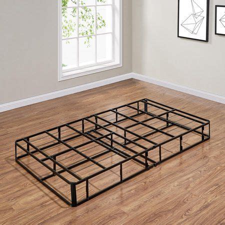 7.5 half fold metal box spring black steel|ZINUS Metal 7.5 Inch Box Spring with Wood Slats, .